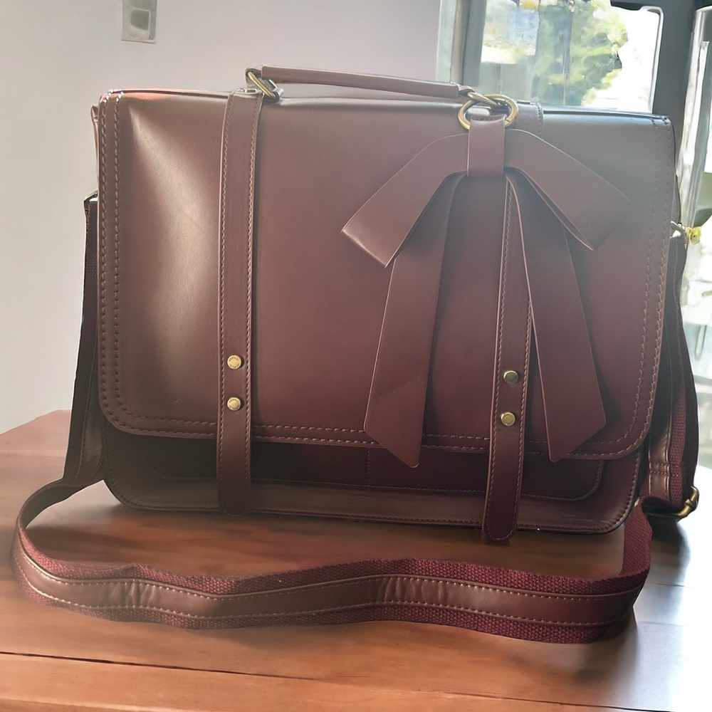 ECOSUSI  PU Detachable Bow Big Briefcase